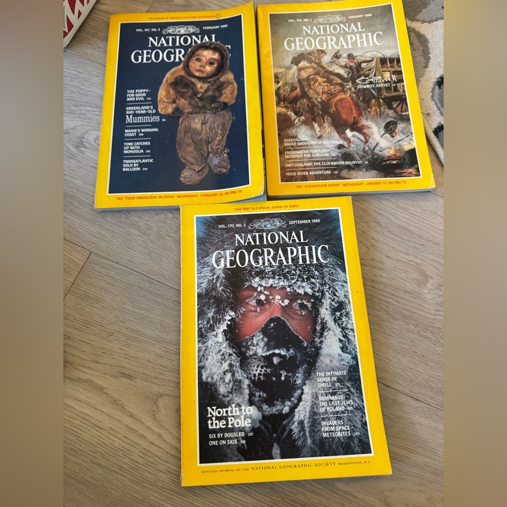 National Geographic Magazine Trio